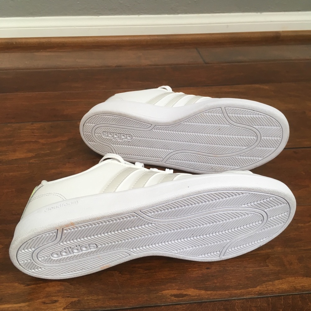 Adidas White Cloudfoam Memory Sneakers - Picture 6 of 7